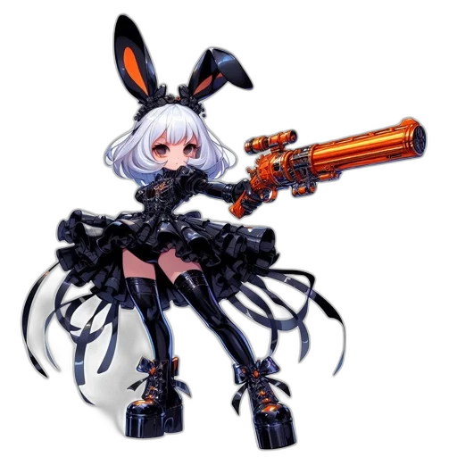 weapon, robot, animal, pixel art transparent PNG cut-out