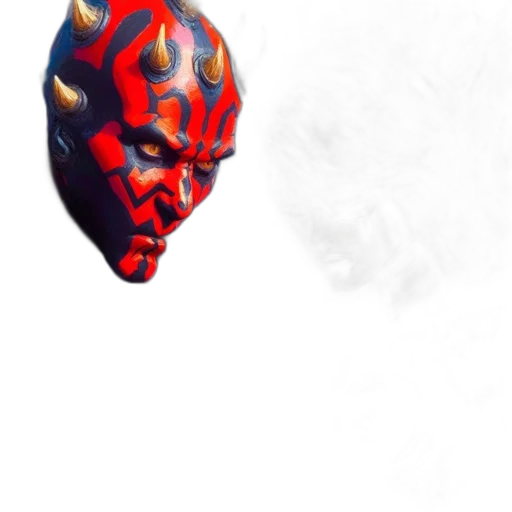 mask, face, robot, creature transparent PNG cut-out