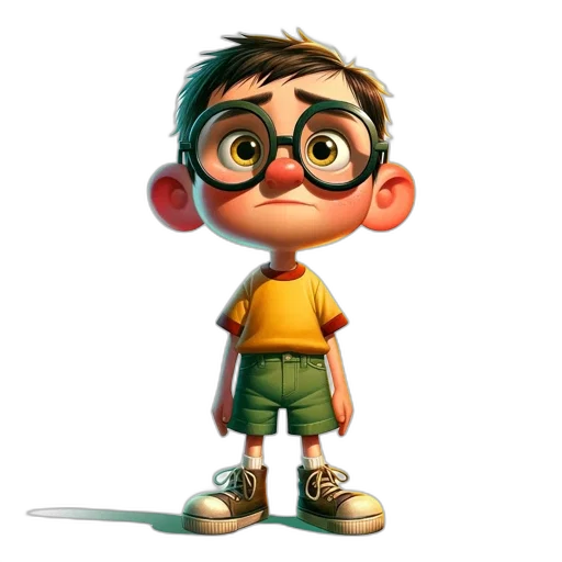 staff, face, animal, 3d render transparent PNG cut-out