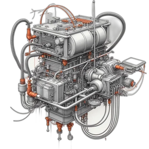 concept art, 3d render, wiring, diagram transparent PNG cut-out