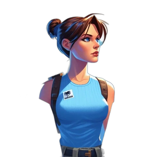 staff, face, jacket, weapon transparent PNG cut-out