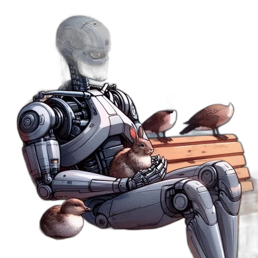 robot, staff, furniture, concept art transparent PNG cut-out