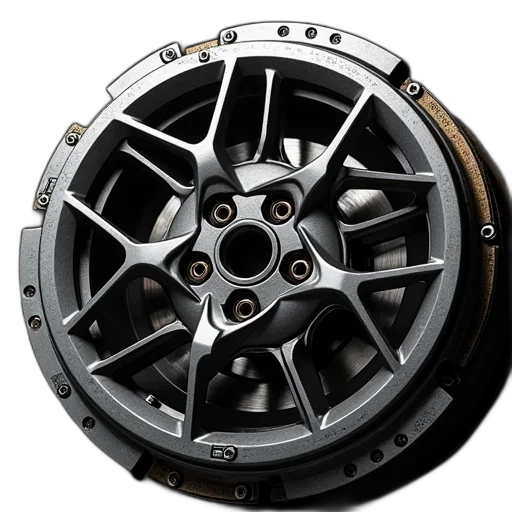 car, 3d render, sachs, clutch transparent PNG cut-out