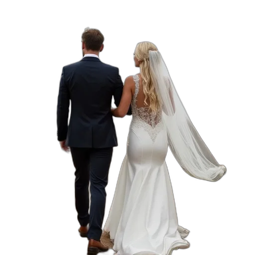 dress, photorealistic, 3d render, bride transparent PNG cut-out