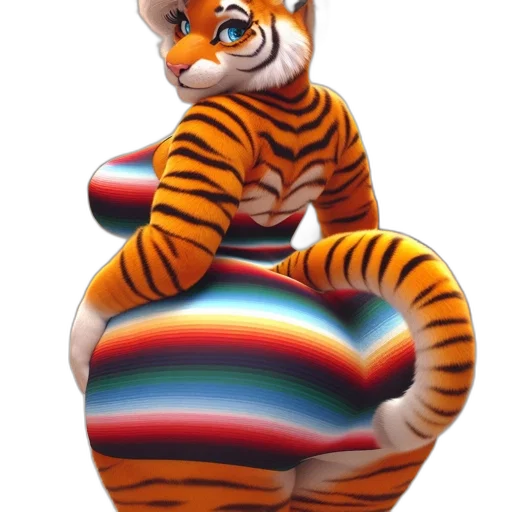 animal, dress, creature, 3d render transparent PNG cut-out