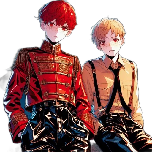 jacket, crown, staff, concept art transparent PNG cut-out