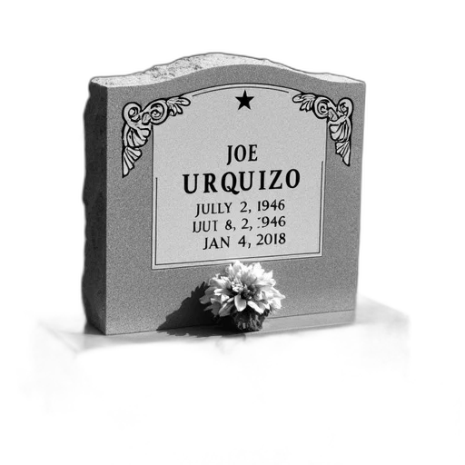 photorealistic, grayscale, image, headstone transparent PNG cut-out