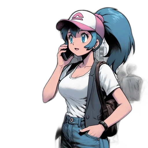 hat, staff, dress, weapon transparent PNG cut-out