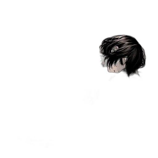 hair, face, mask, creature transparent PNG cut-out