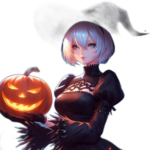 dress, staff, mask, robot transparent PNG cut-out
