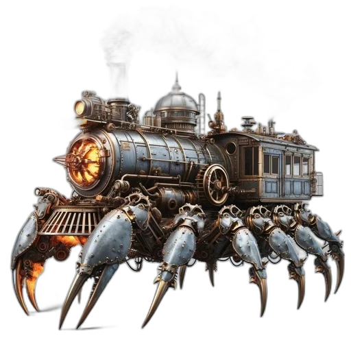 robot, weapon, concept art, fantasy art transparent PNG cut-out
