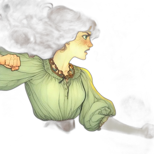 dress, concept art, fantasy art, comic book art transparent PNG cut-out