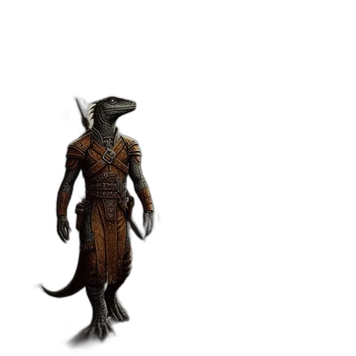 creature, dragon, animal, staff transparent PNG cut-out