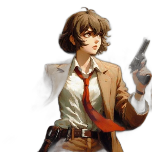 jacket, weapon, staff, concept art transparent PNG cut-out