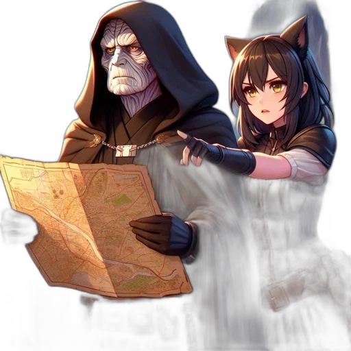 staff, mask, weapon, concept art transparent PNG cut-out