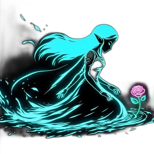 dress, flower, hair, crown transparent PNG cut-out