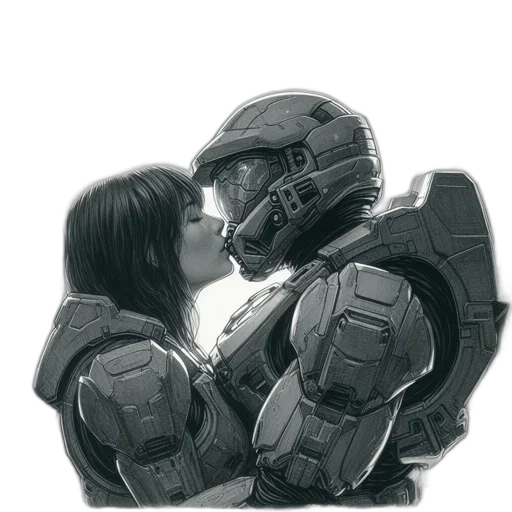 robot, concept art, comic book art, photorealistic transparent PNG cut-out