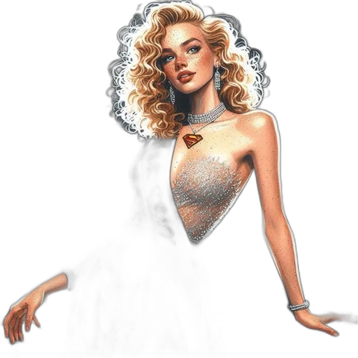 dress, jewelry, concept art, fantasy art transparent PNG cut-out