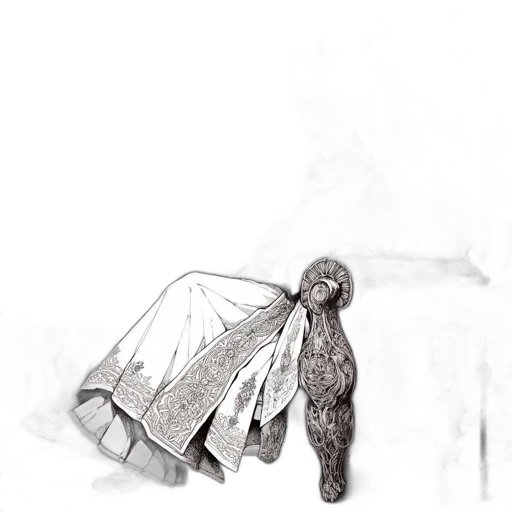 dress, umbrella, sword, jacket transparent PNG cut-out