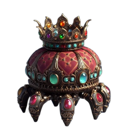 crown, jewelry, hat, robot transparent PNG cut-out