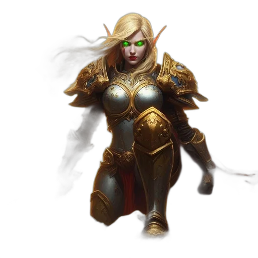 fantasy art, concept art, comic book art, 3d render transparent PNG cut-out