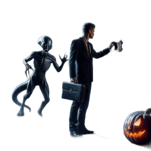 robot, concept art, 3d render, outer space transparent PNG cut-out