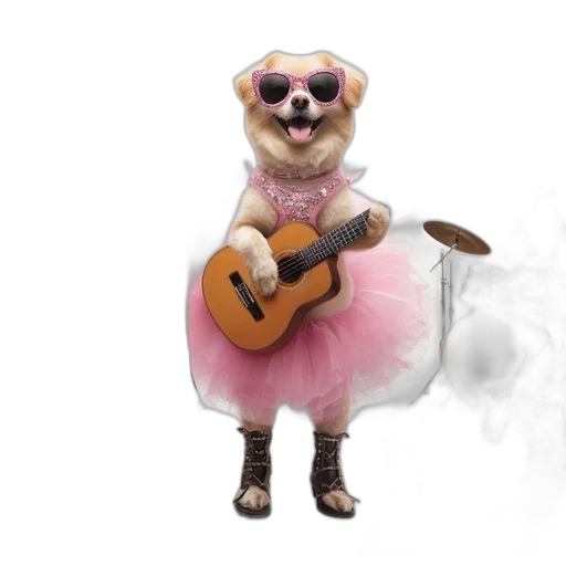 animal, dress, concept art, photorealistic transparent PNG cut-out