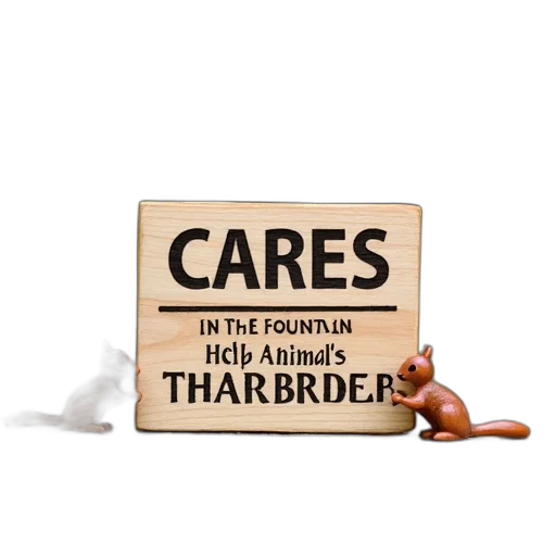 small, wooden, sign, message transparent PNG cut-out