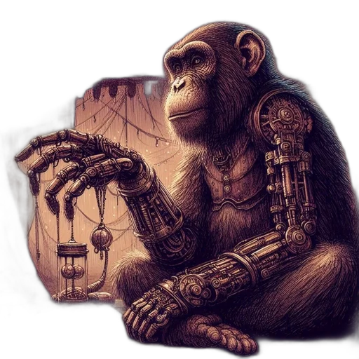 robot, animal, concept art, cyberpunk transparent PNG cut-out