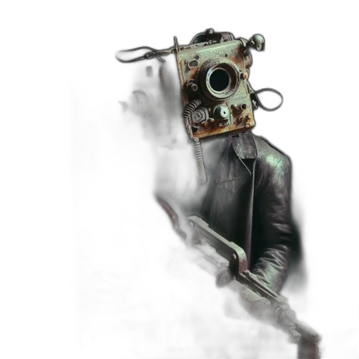 mask, robot, face, weapon transparent PNG cut-out