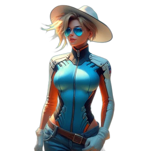 hat, jacket, staff, dress transparent PNG cut-out