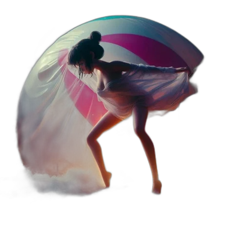 umbrella, dress, hair, mask transparent PNG cut-out