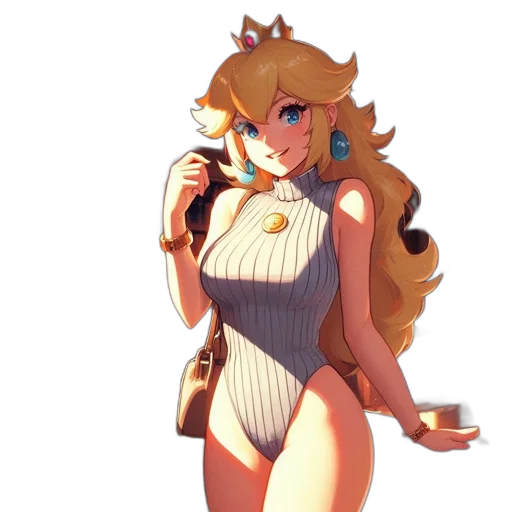 dress, staff, crown, pixel art transparent PNG cut-out