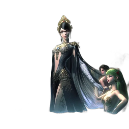 crown, dress, jewelry, staff transparent PNG cut-out