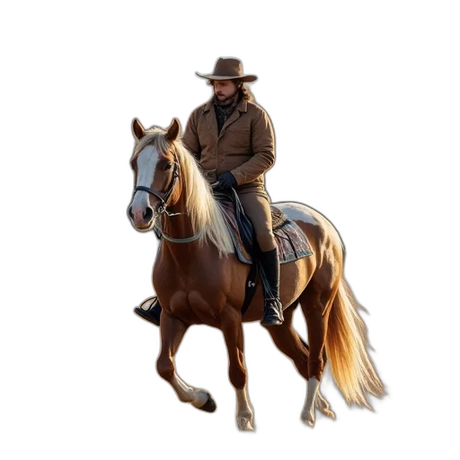 hat, animal, jacket, staff transparent PNG cut-out