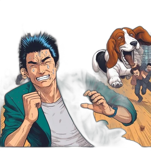 comic book art, concept art, cartoon, anime transparent PNG cut-out