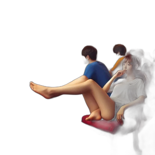 shoes, furniture, concept art, 3d render transparent PNG cut-out