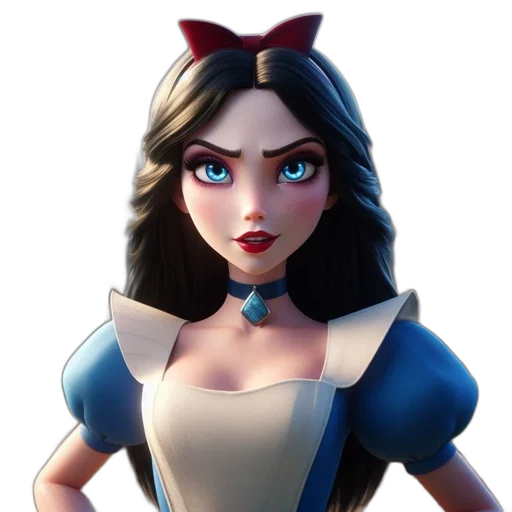 crown, face, dress, 3d render transparent PNG cut-out