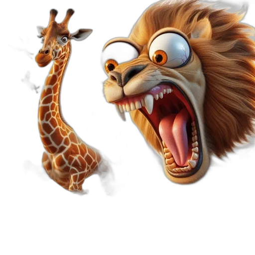 animal, creature, concept art, 3d render transparent PNG cut-out
