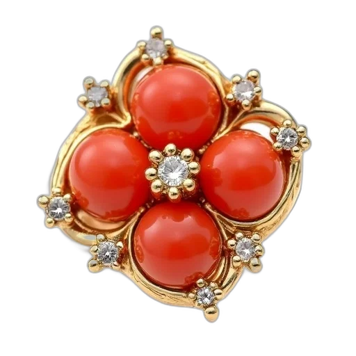jewelry, crown, red, 18kt transparent PNG cut-out