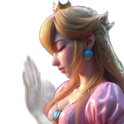 crown, dress, jewelry, face transparent PNG cut-out