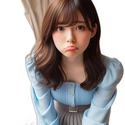 face, dress, robot, photorealistic transparent PNG cut-out