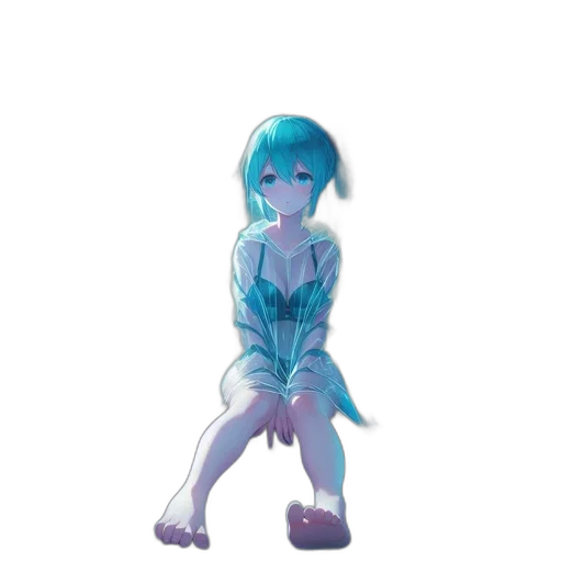 dress, creature, robot, staff transparent PNG cut-out