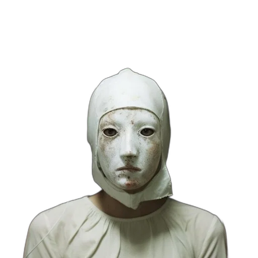 mask, face, jacket, staff transparent PNG cut-out