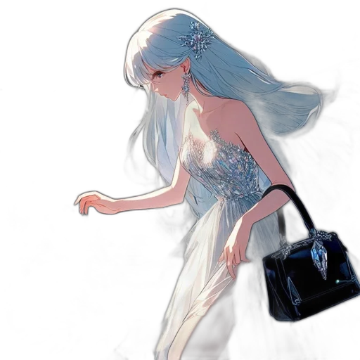dress, jewelry, creature, concept art transparent PNG cut-out