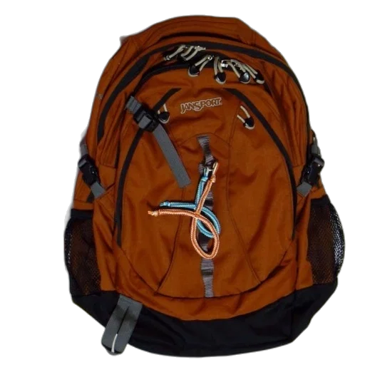 jacket, 3d render, brown, jansport transparent PNG cut-out