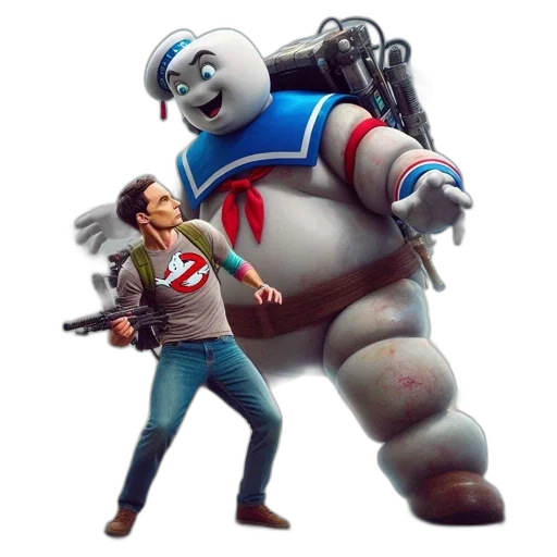 robot, jacket, concept art, 3d render transparent PNG cut-out