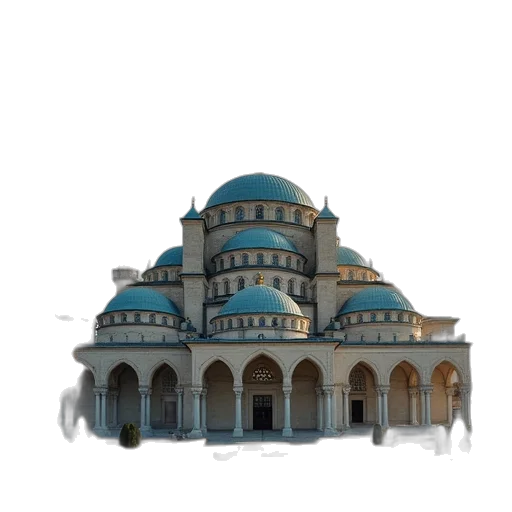 building, crown, 3d render, watercolor transparent PNG cut-out