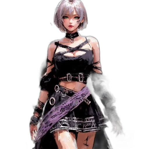 dress, weapon, staff, sword transparent PNG cut-out