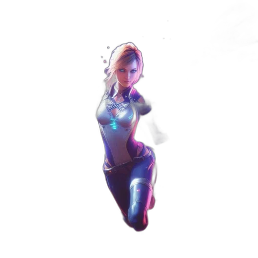 dress, robot, weapon, staff transparent PNG cut-out